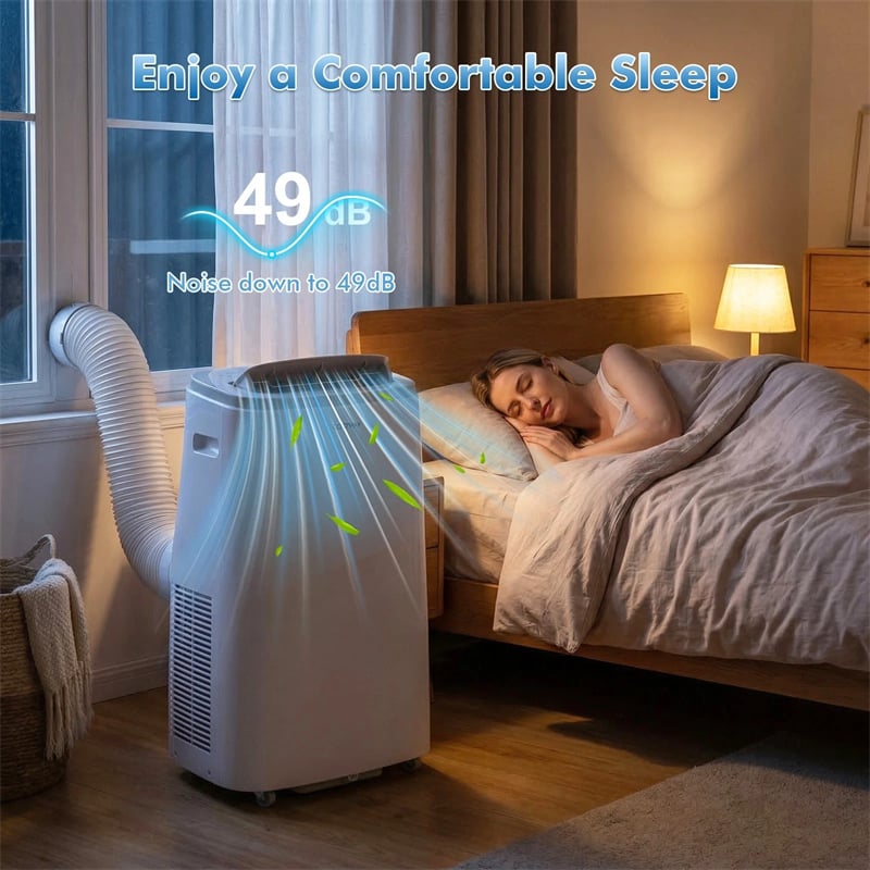 15000 BTU Portable Air Conditioner with WiFi & APP Control, 4-in-1 AC Unit with Fan, Dehumidifier & Sleep Mode, 24H Timer, Cools up to 750 Sq.Ft