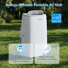 15000 BTU Portable Air Conditioner with WiFi & APP Control, 4-in-1 AC Unit with Fan, Dehumidifier & Sleep Mode, 24H Timer, Cools up to 750 Sq.Ft