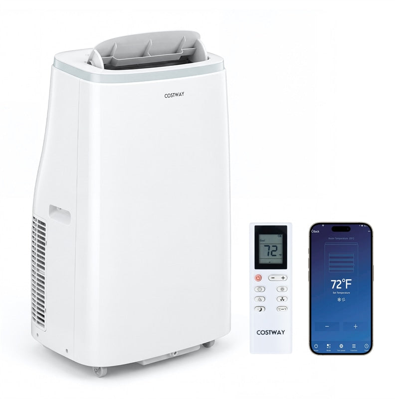 15000 BTU Portable Air Conditioner with WiFi & APP Control, 4-in-1 AC Unit with Fan, Dehumidifier & Sleep Mode, 24H Timer, Cools up to 750 Sq.Ft