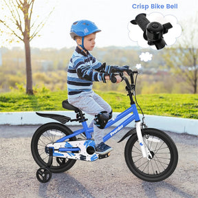 12-20 Inch Kids Bike with Removable Training Wheels, Basket & Bell for 3-8 Years Old Boys Girls, Adjustable Children Bicycle