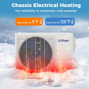 18000 BTU 18.1 SEER2 208/230V Mini Split AC & Heater, WiFi Alexa Enabled Energy Efficient Inverter Ductless Heat Pump System, Cools Up to 1000 Sq. Ft