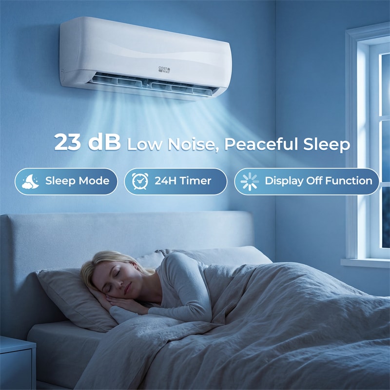 23000 BTU 19 SEER2 208-230V Mini Split Air Conditioner & Heater, Inverter Ductless AC Heat Pump System, Full Installation Kit, Cools up to 1500 Sq Ft