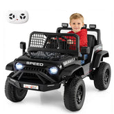 24V Kids Ride on Truck, Electric Vehicle with Parent Remote Control, LED Lights & Music, Battery Powered Ride on Toy Car for Boys Girls Ages 3+