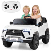 24V 4WD 2-Seater Kids Ride On Car, Licensed LEXUS GX550 Electric Vehicle with Remote Control, Wireless Music & Spring Suspension for Boys Girls