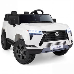 24V 4WD 2-Seater Kids Ride On Car, Licensed LEXUS GX550 Electric Vehicle with Remote Control, Wireless Music & Spring Suspension for Boys Girls