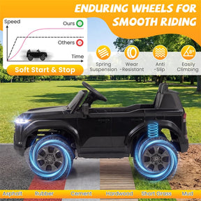 24V 4WD 2-Seater Kids Ride On Car, Licensed LEXUS GX550 Electric Vehicle with Remote Control, Wireless Music & Spring Suspension for Boys Girls