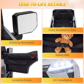 24V 4WD 2-Seater Kids Ride On Car, Licensed LEXUS GX550 Electric Vehicle with Remote Control, Wireless Music & Spring Suspension for Boys Girls