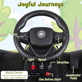 24V Kids Ride On Tractor with Detachable Trailer, Parent Remote, 20° Climbing, Wireless Music & Lights, Electric Vehicle for Boys Girls Ages 3+