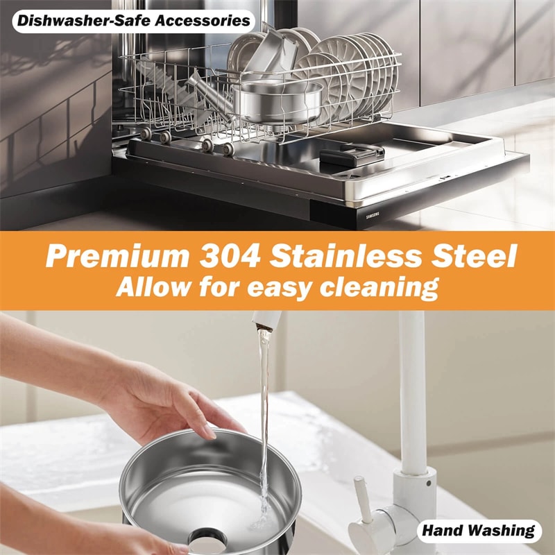 450W Electric Tomato Strainer, Commercial Stainless Steel Sauce Maker, 200-350lbs/h Food Milling Machine for Tomato Sauce,Strawberry Blueberry Jam