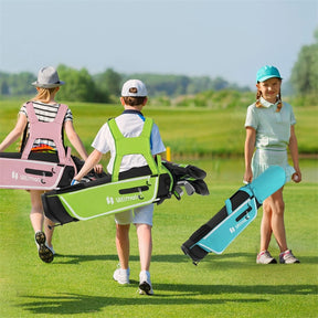 7 Piece Junior Complete Golf Club Set for Kids Age 11-13 Right Hand, Children Golf Clubs with #1 Driver #4 Hybrid #7/9/S Irons Putter Stand Bag