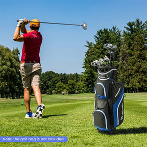 Men's Complete Golf Club Set, 9 Piece Right Handed Golf Club Package Set with 460cc Driver, Fairway Wood, Hybrid, Irons, Putter & 3 Head Covers
