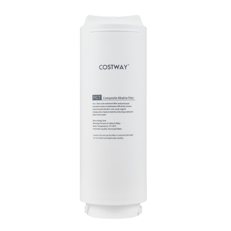 Replacement PCT Filter for AW-RB20 AW-RB05 RO System, Alkaline PH+ Composite Water Filter Cartridge, Twist-in Installation, 12-Month Lifespan
