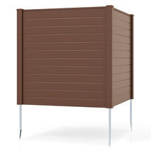 Outdoor Privacy Screen 2/4 Panels, 48"W x 48"H No-Dig Decorative Air Conditioner Fence & Trash Can Enclosure with 3 Metal Stakes