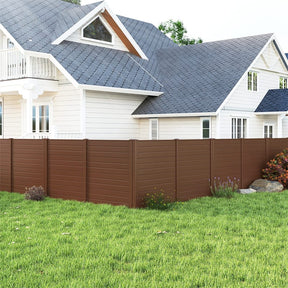 Outdoor Privacy Screen 2/4 Panels, 48"W x 48"H No-Dig Decorative Air Conditioner Fence & Trash Can Enclosure with 3 Metal Stakes