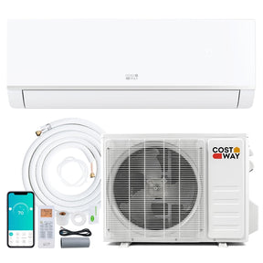 Blast Pro 12000 BTU Wifi Enabled Mini Split Air Conditioner & Heater, Inverter Ductless AC & Heat Pump System with Installation Kit
