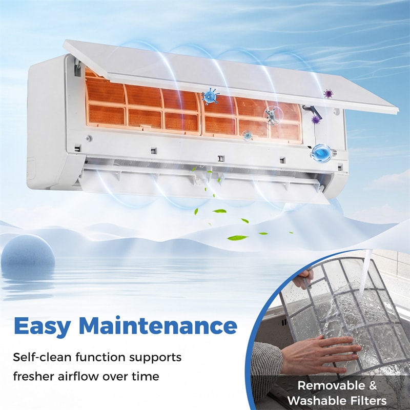 Blast Pro 28000 BTU 3 Zone Mini Split Air Conditioner with Heat Pump, 20 SEER2 WiFi Ductless Inverter Split AC w/ Pre-Charged & Line Set