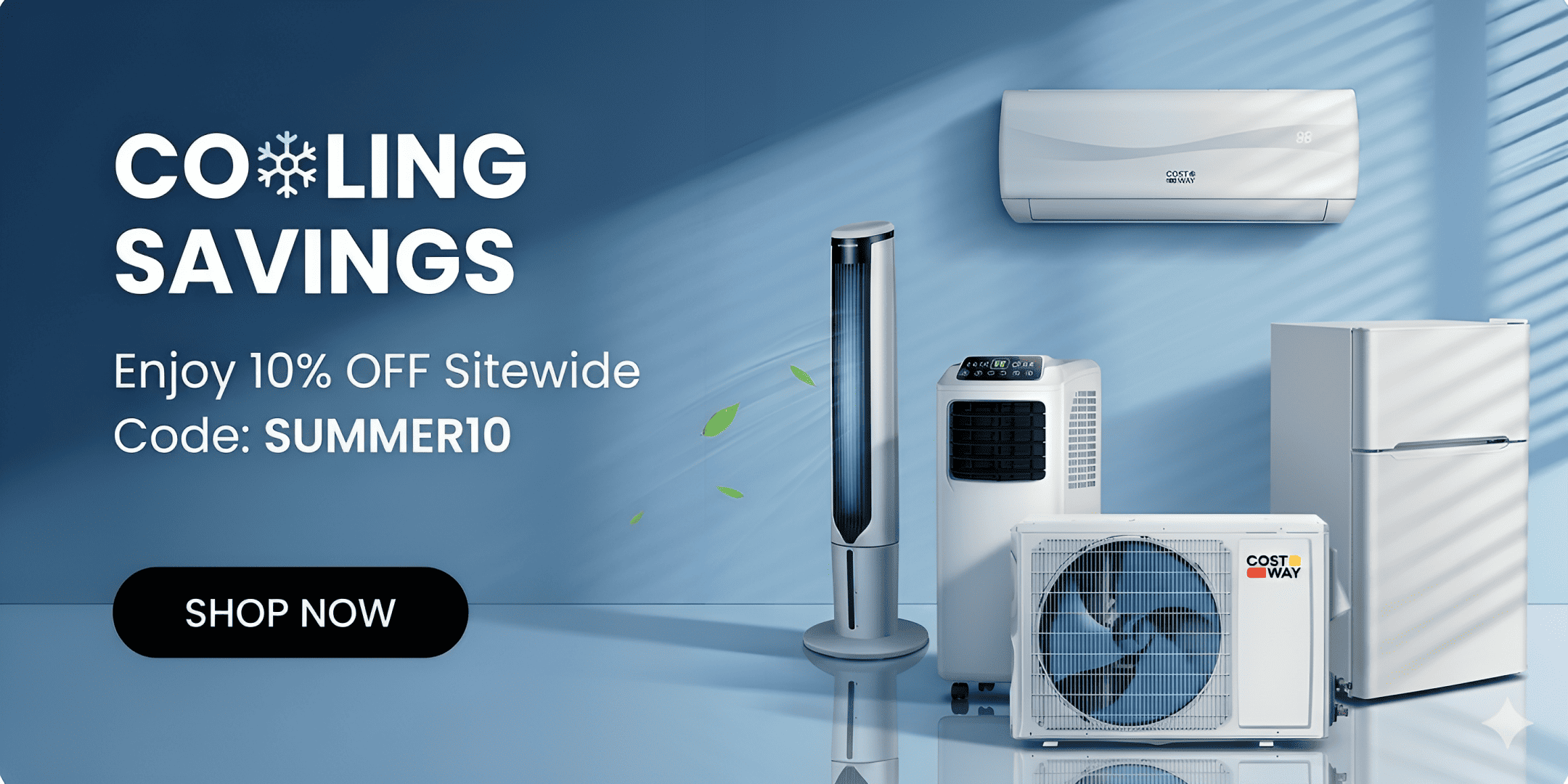 Eletriclife Summer Seasonal Promotion: Get 10% off sitewide with discount code SUMMER10. Shop our spring collection of mini split air conditioner & heat pump systems, ice makers, garden tools, and outdoor play equipment.