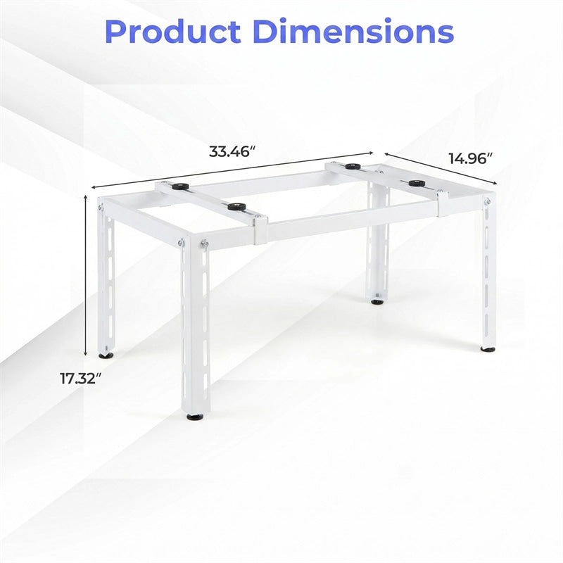 Mini Split Ground Stand for 9000-36000 BTU Ductless Air Conditioner Heat Pump, Heavy Duty Universal Outdoor AC Base Bracket