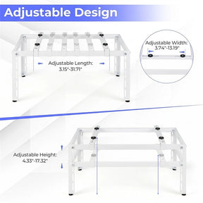 Mini Split Ground Stand for 9000-36000 BTU Ductless Air Conditioner Heat Pump, Heavy Duty Universal Outdoor AC Base Bracket