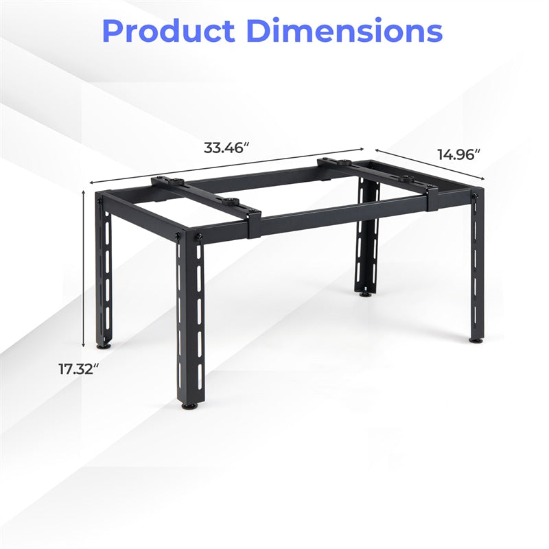 Mini Split Ground Stand for 9000-36000 BTU Ductless Air Conditioner Heat Pump, Heavy Duty Universal Outdoor AC Base Bracket