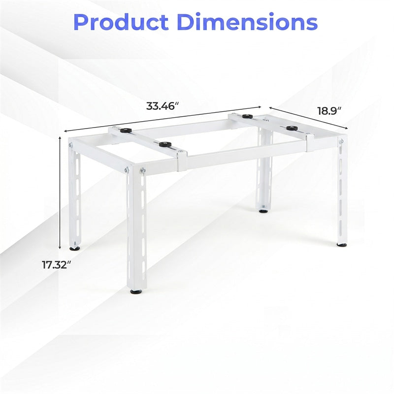 Mini Split Ground Stand for 9000-36000 BTU Ductless Air Conditioners Heat Pump, Anti-Vibration Heavy Duty Universal Outdoor AC Base Bracket