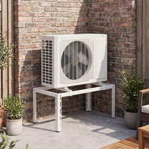 Mini Split Ground Stand for 9000-36000 BTU Ductless Air Conditioners Heat Pump, Anti-Vibration Heavy Duty Universal Outdoor AC Base Bracket