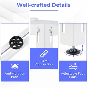 Mini Split Ground Stand for 9000-36000 BTU Ductless Air Conditioners Heat Pump, Anti-Vibration Heavy Duty Universal Outdoor AC Base Bracket
