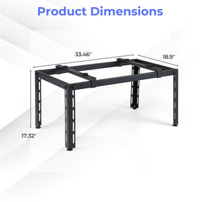 Mini Split Ground Stand for 9000-36000 BTU Ductless Air Conditioners Heat Pump, Anti-Vibration Heavy Duty Universal Outdoor AC Base Bracket