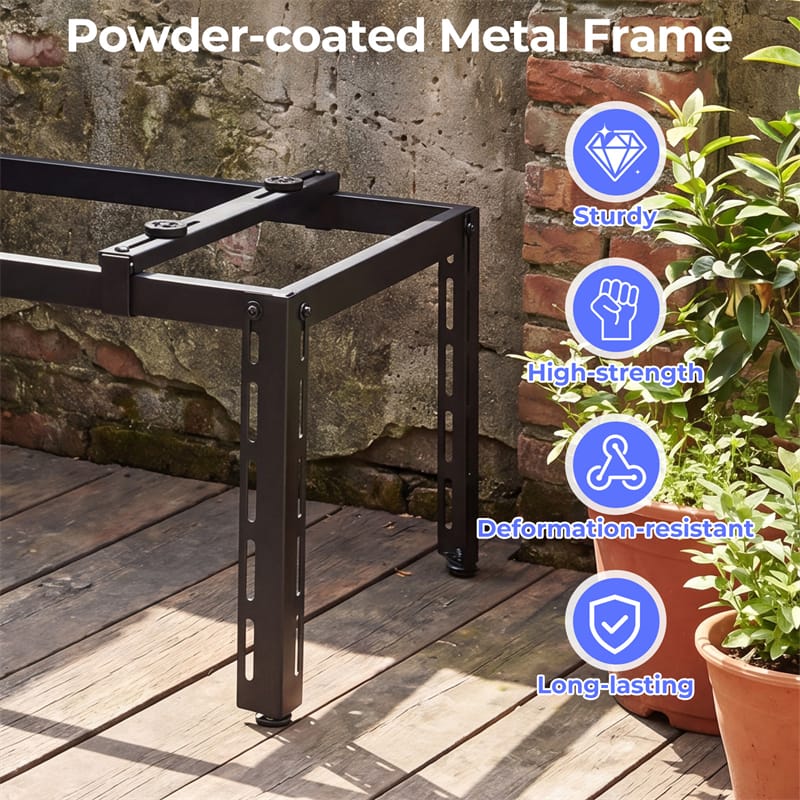 Mini Split Ground Stand for 9000-36000 BTU Ductless Air Conditioners Heat Pump, Anti-Vibration Heavy Duty Universal Outdoor AC Base Bracket