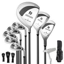 Women's Complete Golf Club Set, 10 Piece Ladies Right Handed Golf Set with 460cc Alloy Driver, Fairway Wood, Hybrid, Irons, Putter & Stand Bag