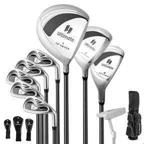 Women's Complete Golf Club Set, 10 Piece Ladies Right Handed Golf Set with 460cc Alloy Driver, Fairway Wood, Hybrid, Irons, Putter & Stand Bag