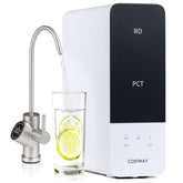 AW-RB05 Alkaline PH+ Reverse Osmosis Water Filter, 8-Stage 800 GPD Tankless Under Sink RO System, Smart LED Faucet, 2:1 Pure to Drain Ratio