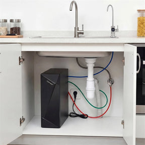 AW-RB20  Alkaline PH+ Reverse Osmosis Water Filter, 8-Stage 800 GPD Tankless Under Sink RO System, Smart LED Faucet, 2:1 Pure to Drain Ratio