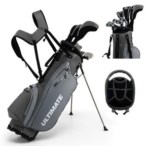 10 Pieces Men's Complete Golf Clubs Package Set Right Hand
