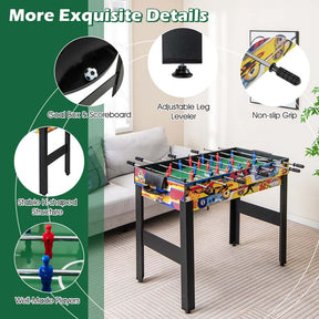 48" 12-in-1 Multi Combo Game Table Set with Foosball, Hockey, Ping Pong, Pool, Chess, Bowling, Checkers, Shuffleboard
