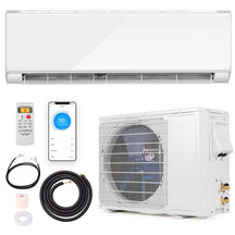 12000BTU Alexa Wifi Enabled Mini Split Air Conditioner Heater, 22 SEER2 208-230V Wall-Mounted Ductless Inverter AC Unit with Heat Pump