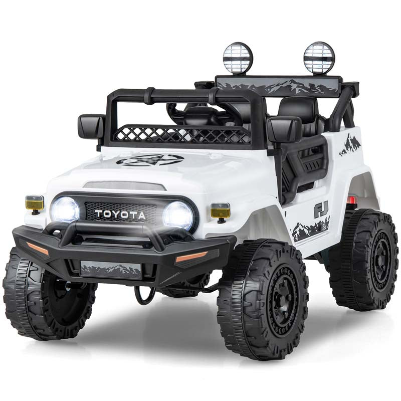 Licensed Toyota FJ Cruiser Kids Ride on Truck, 12V 7Ah Battery Powered Electric Toy Car w/Remote Control, Shock Suspension