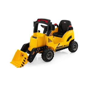 Kids Ride on Excavator, 12V Battery Powered Bulldozer Digger with Adjustable Digging Bucket, Electric Construction Vehicle Toy