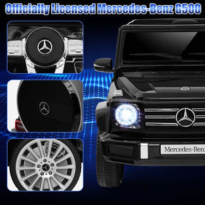 Licensed Mercedes Benz G500 Kids Ride On Car Truck with Rocking Mode, 12V Battery Powered 4WD G Wagon Electric Toy Vehicle