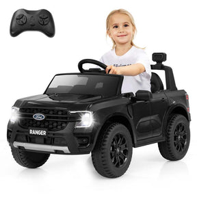 12V Licensed Ford Ranger Kids Ride on Car, Battery Powered Electric Vehicle Toy Car w/ Remote Control, Storage Basket, Music