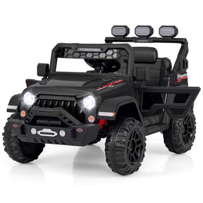 12V Electric Kids Ride on Truck, Battery Powered Kids Toy Car with Remote Control, 3 Speed & Spring Suspension, Music