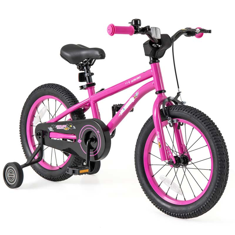 16" Kids Bike for 4-7 Years Old Girls Boys Sport Bicycle with Adjustable Saddle, Training Wheels, Reflectors