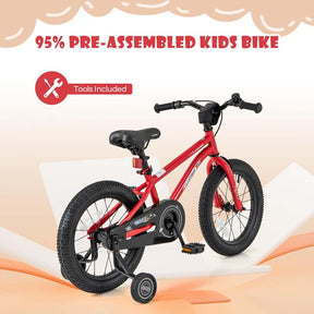 16" Kids Bike for 4-7 Years Old Girls Boys Sport Bicycle with Adjustable Saddle, Training Wheels, Reflectors