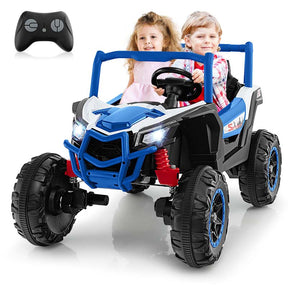 4WD/2WD 2-Seater Kids Ride on UTV, 24V Battery Powered Electric Toy Car with Remote Control, Suspension Spring