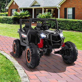 4WD/2WD 2-Seater Kids Ride on UTV, 24V Battery Powered Electric Toy Car with Remote Control, Suspension Spring