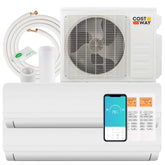 27000 BTU 19 SEER2 Dual Zone Mini Split Air Conditioner & Heater, Works with Alexa, Wifi Enabled Inverter Split System AC Unit with Heat Pump