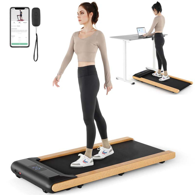 3-in-1 2.25HP Walking Pad Under Desk Treadmill for Office Home with Smart App Control, Mini Portable Treadmill Pad for Small Space