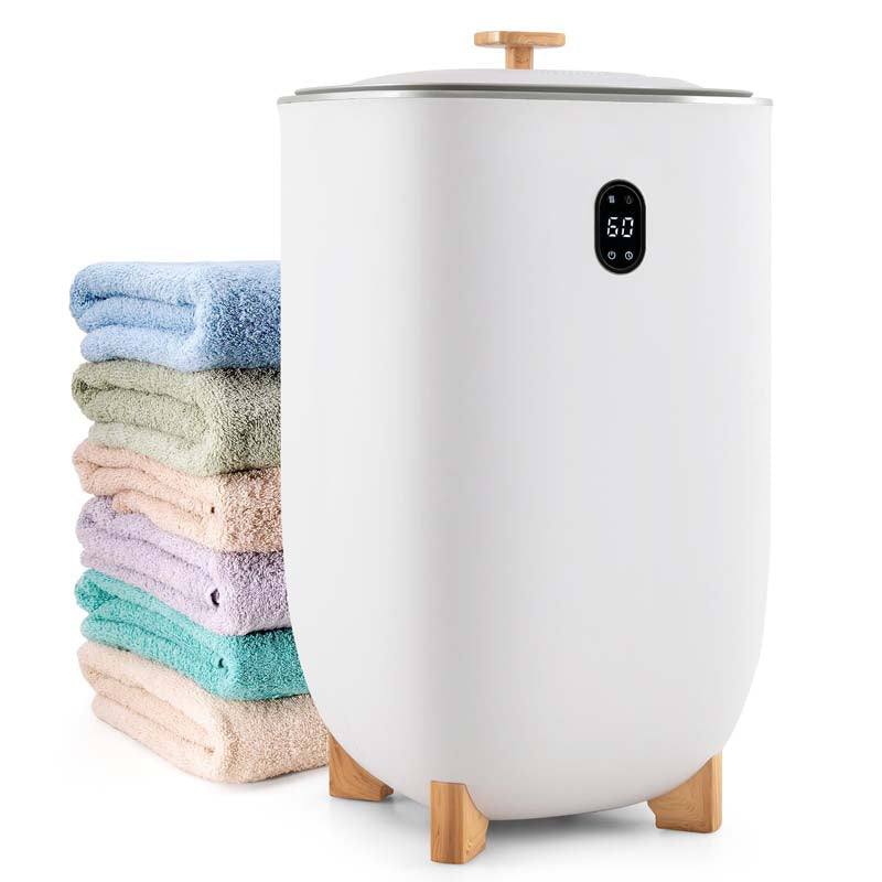 35L Large Towel Warmer Bucket Bathroom Spa Damp Towel Heater & Dryer Combo for Oversized Towels Bathrobes Blankets