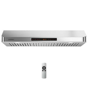 36/30 Inch Under Cabinet Range Hood with Gesture/Touch/Remote Control, 900 CFM Kitchen Vent w/ 4 Speed, Adjustable LED Lights