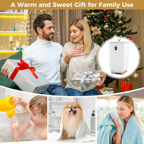 40 L Large Towel Warmer Bucket for Bathroom, Upgraded Towel Heater with 2 Fragrant Disc Holders, Blanket Warmer with 4-Level Timer, Auto Shut Off